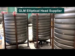 Asme 1000cm 2'den 1'e Elipsik Baş Paslanmaz Çelik Döşeli Sonlar Sıcak Şekillendirilmiş