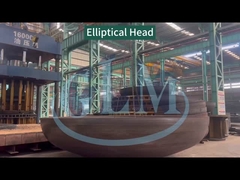 Özel 2000MM 20MM 2 To 1 Metal Çelik Boru Ayarları Elips Tank Baş Boyutları