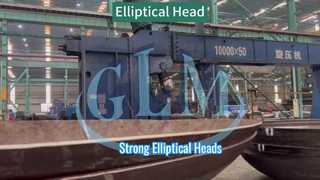 Büyük boyutlu eliptik kafaların dövülmesi için zorlu eğirme işlemi