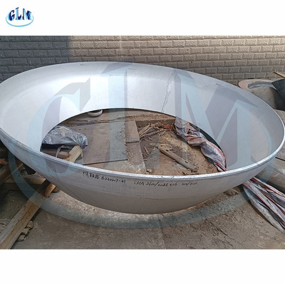 Paslanmaz çelik 304 / SS304L Konik Tabak Tank Baş Üstü ID 2600mm