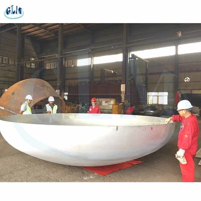 3MM 6000MM paslanmaz çelik tabak başlığı PED Yarım elipsoidal tank başlığı