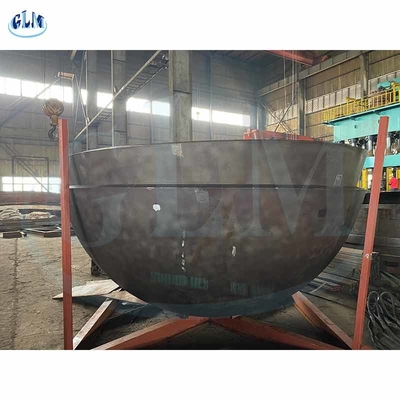 Karbon çelik elipsoidal Dished Tank Başları 2mm 300mm Titanyum Alaşımı Boilerler için