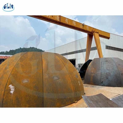 4700mm Dia SA 516 GR 70 Yarım küresel tabak başı Alt 28mm Kalınlığı