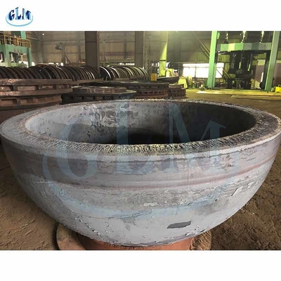 Karbon çelik 120 mm kalınlığında yarı küresel tabak başı