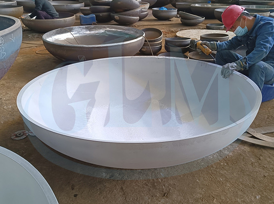 Paslanmaz çelik tank başı, yarı elipsoidal tabaklı uç