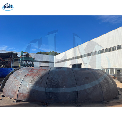 Karbon Çelik Konik Tank Kafaları Reaktör Tankı için 9500mm çapında