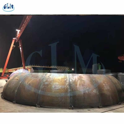 8600mm çaplı Konik Tank Başı Tank Üretimi için Tabak Başı