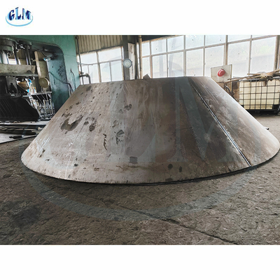 5800mm Diameter Torikonik Konik Basınçlı Kap için Tempered Tabak Başı