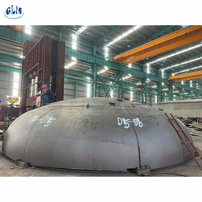 7000 mm çaplı ASME damgalama segmentli tank başları gemiler veya tanklar için