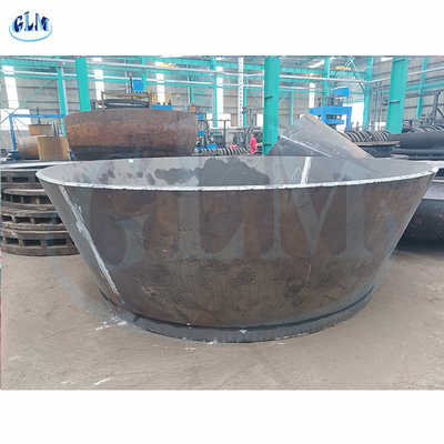 7000 mm çaplı çelik büyük plaka konusu, konuslu tank başı