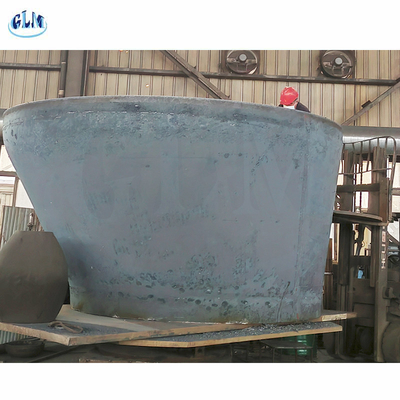Reaktör tankı için torikonik konik tank başları ve kaplı uçlar