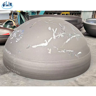 2-300mm Kalınlık Yüksek Basınç Direnci Endüstriyel Gemiler için Segmentli Yarım Küresel Tank Kafa