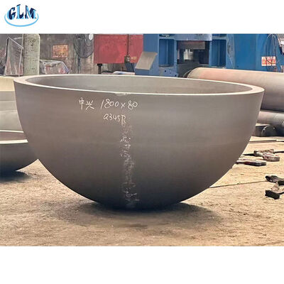 2-300mm Kalınlıklı Karbon Çelik Yarım Küresel Tank Kafaları Basınçlı Ekipmanlar için GB Standartına göre üretilmiştir