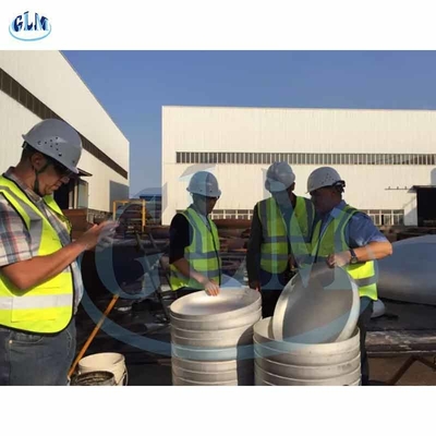 SS304 ASME 5000MM 40in Metal Tank Son Kapakları boru montajı için eliptik tabak sonu