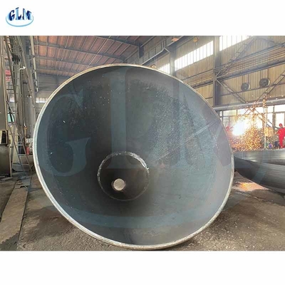 Dish Cone Paslanmaz Çelik Boru Kapakları ASME Q235 Gemi Altı için Kaynaklı