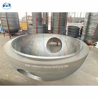 SA516 Gr70N 500mm Torisferik Tabak Başlığı Tabak Sonu Türleri Basınçlı Kap