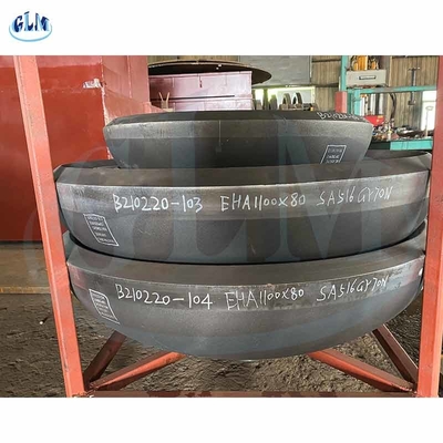 1100mm X 80mm Elips şeklindeki tabak ucu SA516 Gr70N Elipsik tank başının boyutları