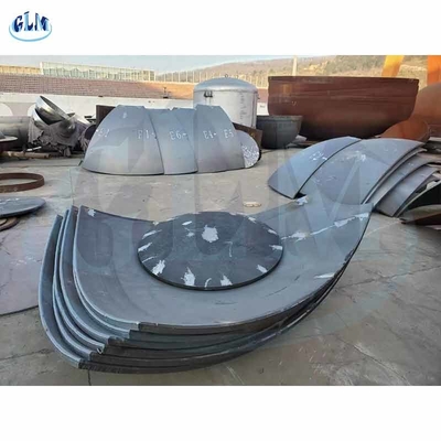 U Parça Ştampı Asme eliptik baş Asme Flanged ve Dished Baş Boyutları 200mm