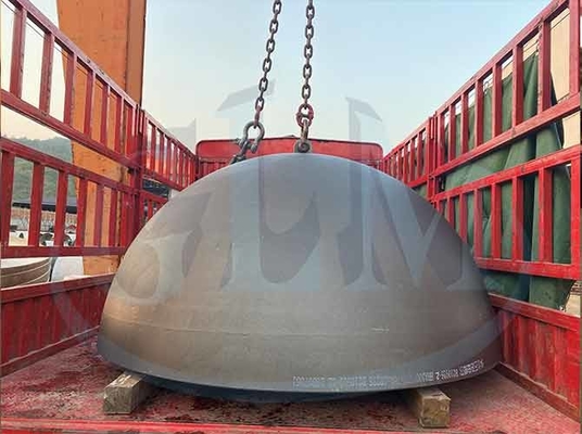 2 mm Nikel Alaşımı Yarı Küresel Tank Başları Elipsoidal Tabak Sonu Kaynak Kapak OEM