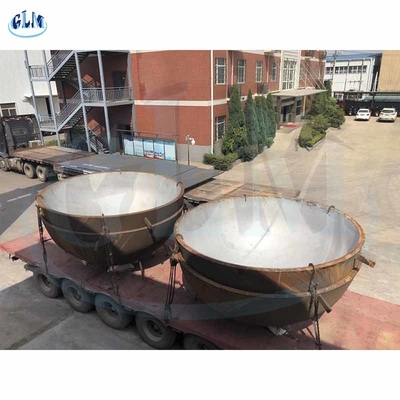 350mm Titanyum Q235B Alaşım Yarım eliptik Baş Tabak Sonu Basınç Kapı