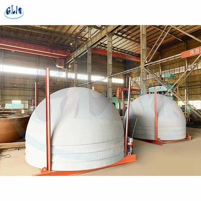 300mm 400mm 6mm Yarım küresel tank başlıkları SS304 Karbon Çelik Gemi Tabak uçları