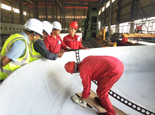 SS304L 300mm Tanklar için Dished Başları Boiler OEM için Sıcak Baskı Yapma Sonu