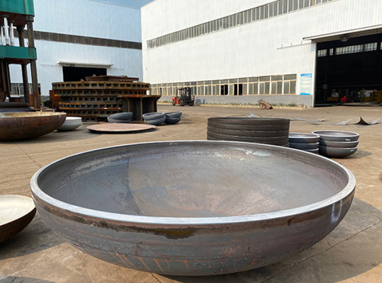 2mm ASME KOD şekilli PED Yarım eliptik tank başının boyutları