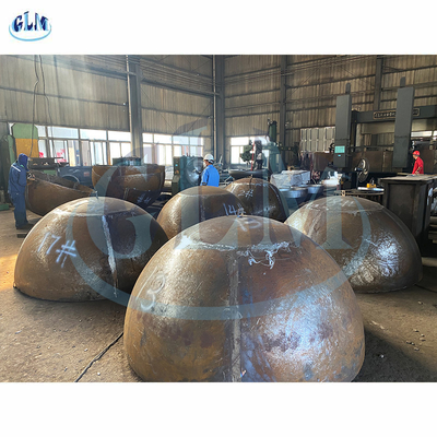 3800 * 70 mm SA516 Kazanlar için Yarım küresel tank başlıkları Basınçlı kaplar