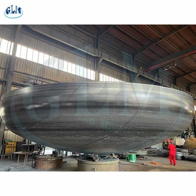 3000mm çapı 6mm düşünün eliptik baş uç kapakları tank başı basınçlı gemi için