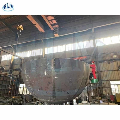 6400mm Çap SA516 GR70 Yarım küresel kafa 20mm kalınlığı