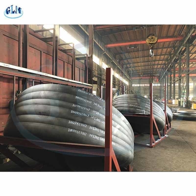 Flanged Sadece Tank Kafaları 2412mm Diametresi 6mm Kalınlığı