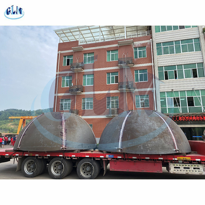 Karbon Çelik Yarım Küresel Başlar 5200mm Diametresi 20mm Kalınlığı