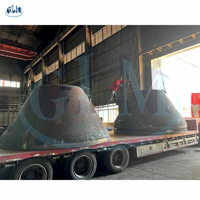 52 mm kalınlığında karbon çelik konik kafalar müşteriye göndermek için