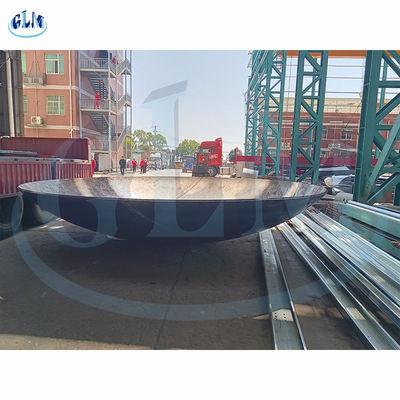 Diametresi 6000mm Karbon Çelik Alt Plakası, Tank İçin Dished Başlı