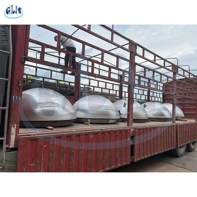 304/304L Paslanmaz Çelik Yarım Küresel Baş 3500 mm çaplı Baş