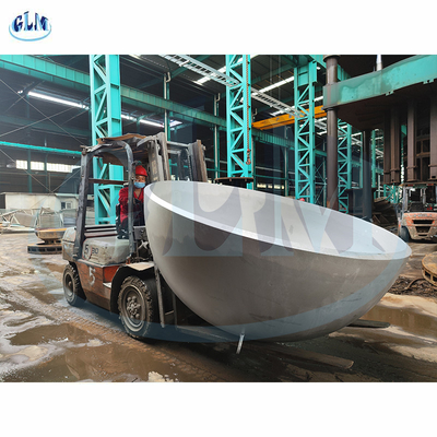 Karbon çelik yarı yarı küresel uç kapağı 3800mm çapı 60mm kalınlığı