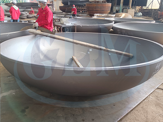 Soğuk şekillendirme eliptik tabak uç çapı 89-10000mm Sanitar inşaat için