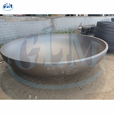 Karbon çelik 2: 1 eliptik tank başı 2700mm Diametresi 44mm Kalınlığı