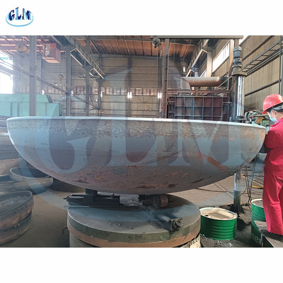 4800mm çaplı karbon çelik 2: 1 depolama tankları için elipsoidal tabak uç