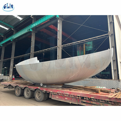 2Ellipsoidal Dished Heads Paslanmaz Çelik Tank Başları Su için Kimyasal Yağ Tankı