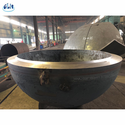 2000mm Diametresi 180mm Kalınlığı Basınçlı Kaplar İçin Yarım Küresel Tabaklı Başlar