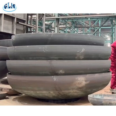 Soğuk şekillendirilmiş karbon çelik eliptik tabak başlığı cilalanmış kalınlık 2 ila 300 mm Endüstriyel depolama tankında ve basınçlı kap uçlarında kullanılır